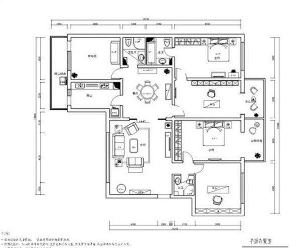 阜石路甲9号院130平简欧风格案例赏析