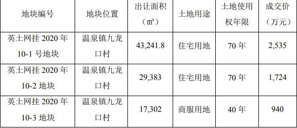 南山控股：5199万元竞得湖北省英山县3宗地块-中国网地产