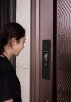 装甲门今年流行无包边极简智能装甲门