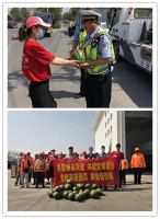 关爱瓜农,炎夏爱心公益行,靖业在行动!