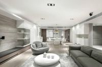 高端大气的客厅装修，TCL C8至臻QLED TV是点睛之笔