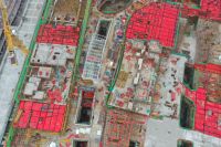 夷陵万达广场:大商业A3屋面机房及商管用房浇筑完成