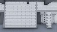 装修另一方面，新砌墙
