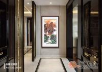 家里的走廊怎么装饰？精品山水画渲染艺术氛围