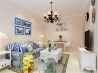 田园美式风格装修样板间!60平米小户型装修效果图,效果恬静舒