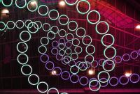 「光之跃动」灯光互动装置香港尖沙咀K11购物艺术馆