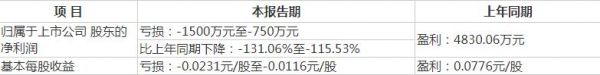 粤宏远A：预计上半年归属股东净亏损750万元至1500万元-中国网地产