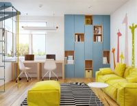 【YASLAN】有趣的蓝黄撞色，定制孩子的专属空间