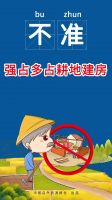 图解农村乱占耕地建房“八不准”