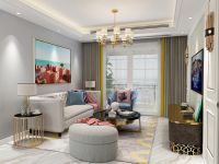 保利领秀前城95平米三房两厅现代轻奢风格
