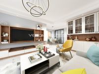 传媒星城120平米四房两厅现代简约风格