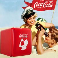 感受北欧复古风情！HCK哈士奇x可口可乐联名版冰箱