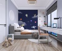 【汇明】儿童房背景墙怎么装修 汇明A+墙布帮你一布搞定