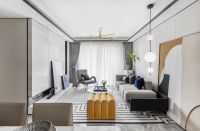 恒泽花语118平方三房两厅现代轻奢装修风格效果