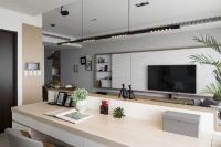 148平现代简约风格装修中性色调质感蔓延!