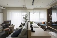 148平现代简约风格装修中性色调质感蔓延!