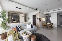 148平现代简约风格装修中性色调质感蔓延!