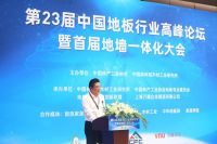 圣象董事长陈建军做主题发言并获产业创新奖丨第23届地板行业高峰论坛