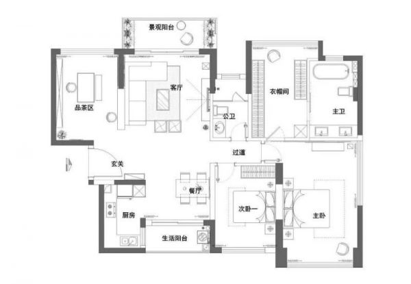 现代简约风格是近年来流行的风格