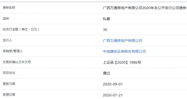 万通地产30亿元私募公司债券获上交所审核通过-中国网地产