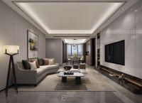 深圳光明一号120平现代简约风格-软装设计概念方案-德派装饰