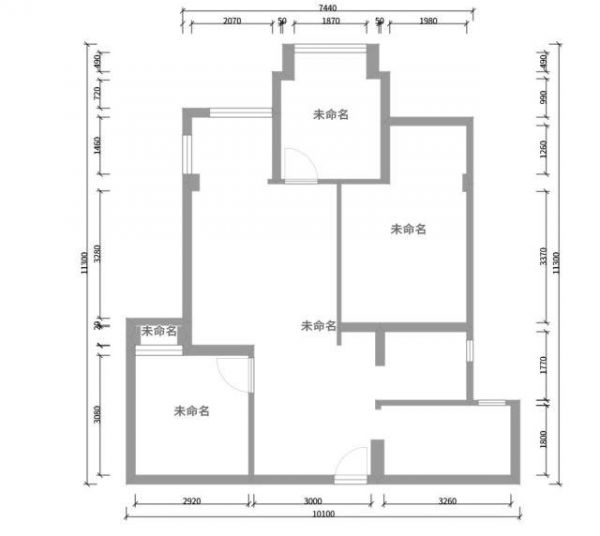 83平北欧风格二居室装修案例