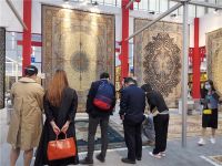 天匠手工真丝地毯惊艳亮相青海藏毯展