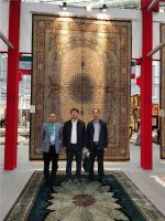 天匠手工真丝地毯惊艳亮相青海藏毯展