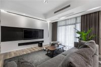 大冶装修海雅香山湖162㎡现代黑白灰风格4室3厅装饰设计效果