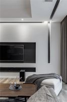 大冶装修海雅香山湖162㎡现代黑白灰风格4室3厅装饰设计效果