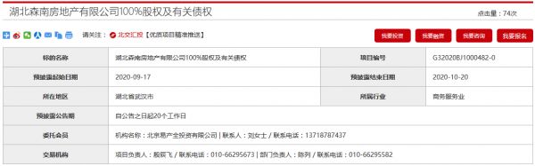 南国置业拟转让湖北森南房地产100%股权及债权-中国网地产