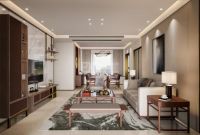 安峦公馆126m&sup2;现代新中式软装设计实景案例 -德派装饰