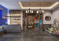 青岛软件园祥口福酒店餐厅中式风格实景