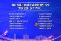 优秀！法迪奥不锈钢艺术厨柜获奖佛山市细分行业龙头企业
