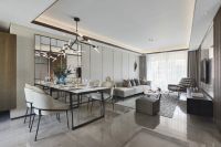 以纯粹的材质、利落的线条、温柔的基调,赋予现代雅致的居家格调