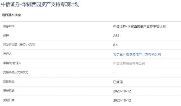 金开连泰地产8.4亿元资产支持ABS已获上交所受理-中国网地产