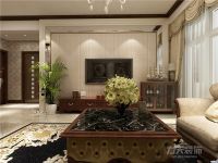 美式风格装修效果图!90平米房子装修,一进玄关就被吸引,真美