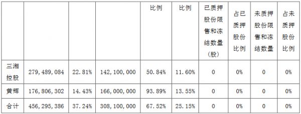 三湘印象：三湘控股解除质押4000万股公司股份 占总股本的3.26%-中国网地产