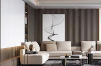 骏品木格栅护墙板-用气质感染情绪，传递当代自然美学