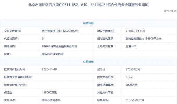 北京102.04亿元挂牌2宗地块 怀柔1宗不限价-中国网地产