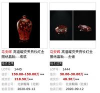 《马安晖”曜变天目“瓷器在北京瀚海拍卖会上闪耀亮相》