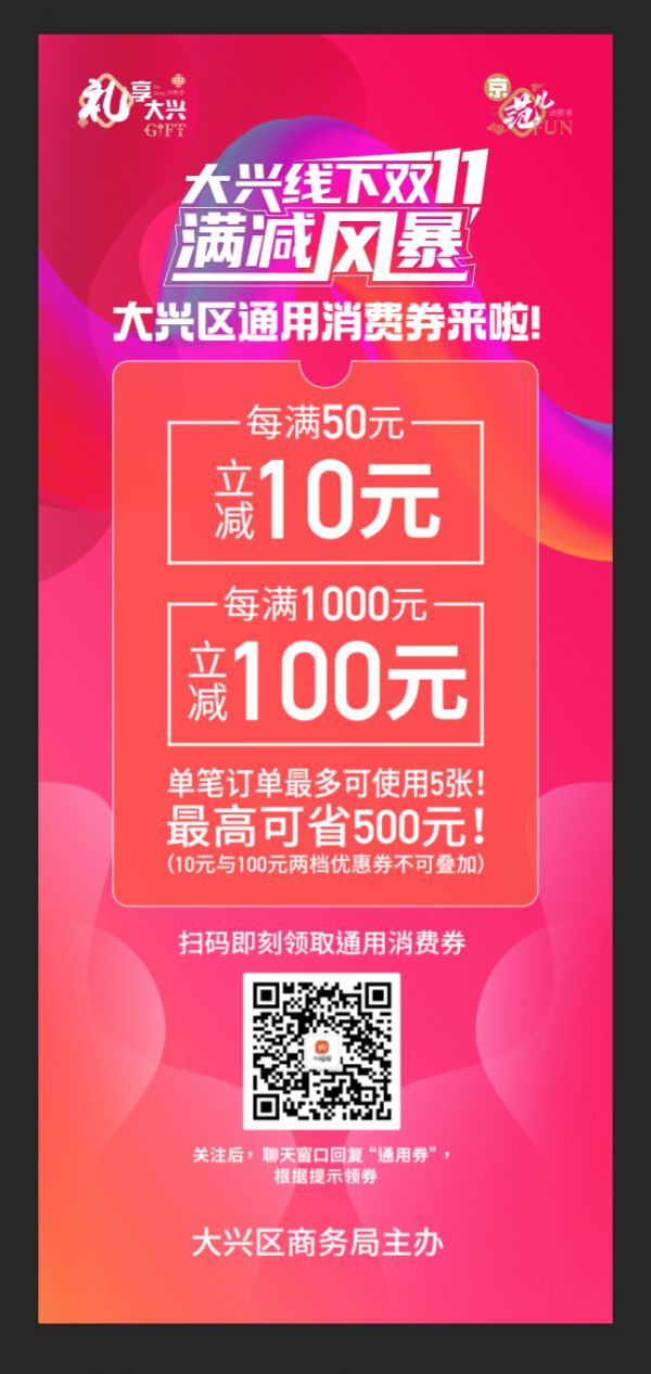 北京大兴派发600万元消费券，明日10时开抢！-中国网地产