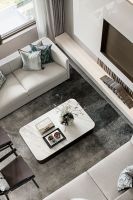 雅宅典范|贵阳融创九樾府顶楼复式现代极简风装修设计案例参考