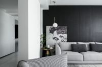 100㎡黑白灰现代风,干净且亮堂舒适丨成都装修设计