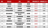 ?2020年1-10月东莞房地产项目销售排行榜