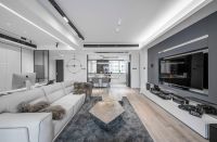 180㎡改善型住宅,时尚的现代风,质感又利索丨成都装修设计