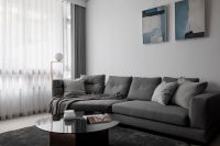 成都100平的现代风装修设计,线性的流动让空间予取予求