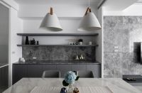 成都100平的现代风装修设计,线性的流动让空间予取予求