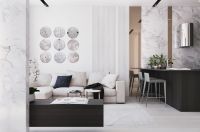 58平小户型现代轻奢风,设计师让空间扩大一倍丨成都装修设计