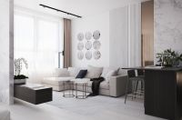 58平小户型现代轻奢风,设计师让空间扩大一倍丨成都装修设计